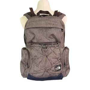 The North Face Heather Brown Laptop Backpack School Travel Bag